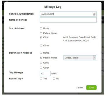 Mileage Tracking